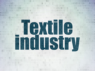 Image showing Industry concept: Textile Industry on Digital Paper background