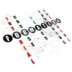 Image showing Studying concept: Formation in Crossword Puzzle