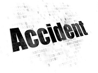 Image showing Insurance concept: Accident on Digital background