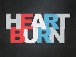 Image showing Medicine concept: Heartburn on School Board background