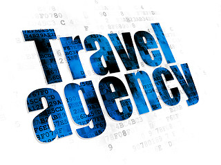 Image showing Travel concept: Travel Agency on Digital background