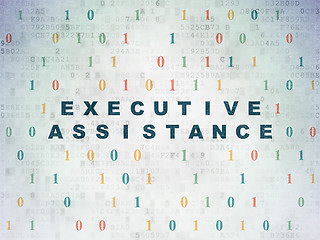 Image showing Business concept: Executive Assistance on Digital Paper background