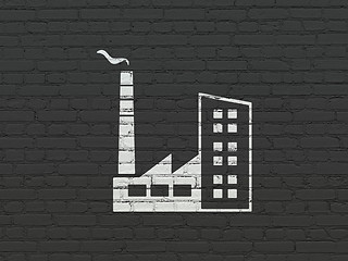Image showing Industry concept: Industry Building on wall background