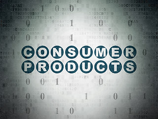 Image showing Business concept: Consumer Products on Digital Paper background