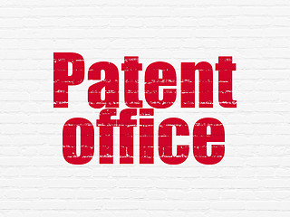 Image showing Law concept: Patent Office on wall background