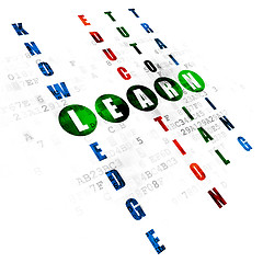 Image showing Studying concept: Learn in Crossword Puzzle