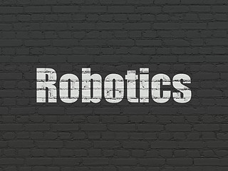 Image showing Science concept: Robotics on wall background