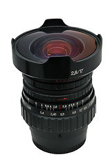 Image showing Fisheye - nice black lens isolated