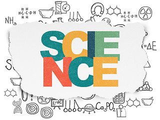 Image showing Science concept: Science on Torn Paper background