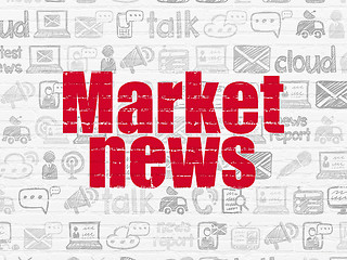 Image showing News concept: Market News on wall background