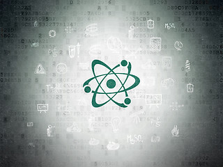 Image showing Science concept: Molecule on Digital Paper background