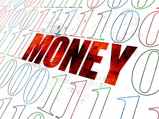 Image showing Business concept: Money on Digital background