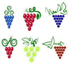 Image showing Grapes icons