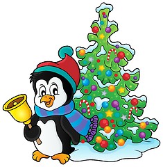 Image showing Christmas penguin topic image 3