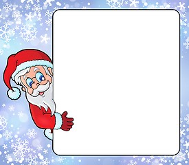 Image showing Frame with Santa Claus theme 8