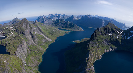 Image showing Aerial Lofoten