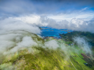 Image showing Clouds above Lofoten