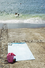 Image showing Blue towel