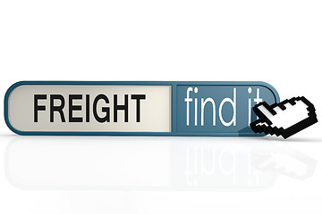 Image showing Freight word on the blue find it banner 