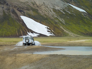 Image showing off-road vehicle in Iceland