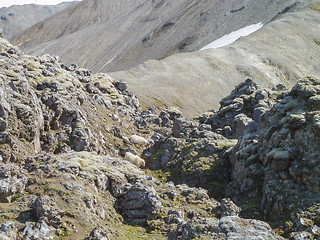 Image showing rock formation in Iceland