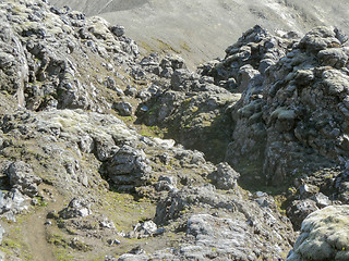 Image showing rock formation in Iceland