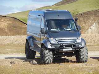 Image showing off-road transporter in Iceland