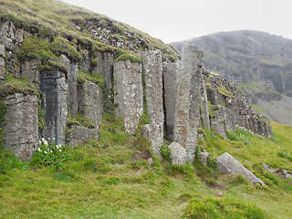 Image showing rock formation in Iceland