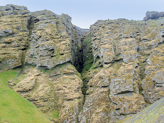 Image showing rock formation in Iceland