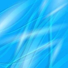 Image showing Abstract Blue Wave Background