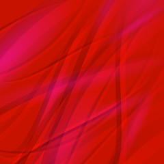 Image showing Abstract Red Wave Background