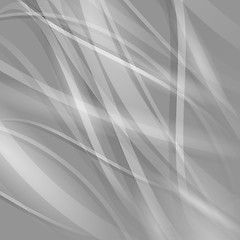 Image showing Abstract Grey Wave Background