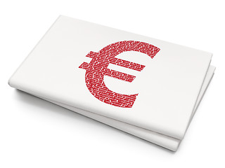 Image showing Banking concept: Euro on Blank Newspaper background