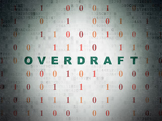 Image showing Finance concept: Overdraft on Digital Paper background