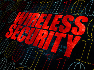 Image showing Safety concept: Wireless Security on Digital background