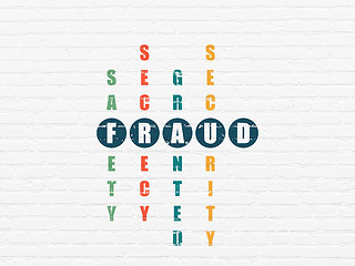 Image showing Security concept: Fraud in Crossword Puzzle