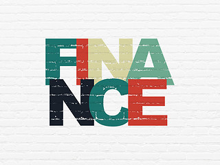 Image showing Business concept: Finance on wall background