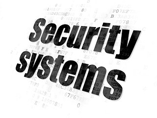 Image showing Safety concept: Security Systems on Digital background