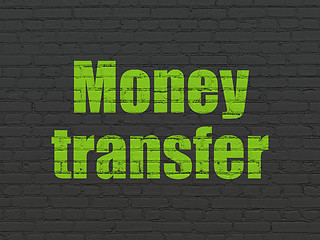 Image showing Banking concept: Money Transfer on wall background