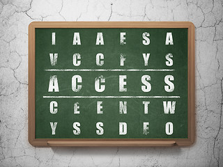 Image showing Safety concept: Access in Crossword Puzzle