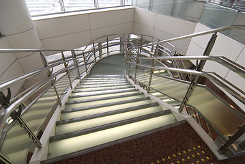 Image showing modern glass stairs