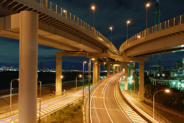 Image showing night highways