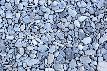 Image showing Sea pebbles background