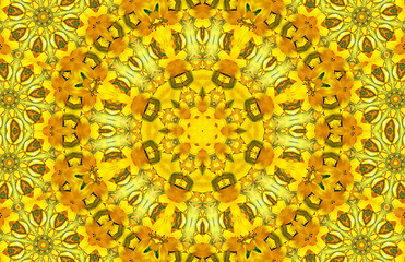 Image showing Yellow abstract pattern