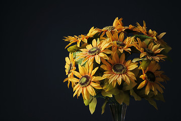 Image showing bouquet of flowers of sunflowers