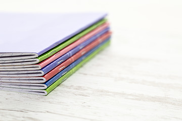 Image showing Stack of Notebooks