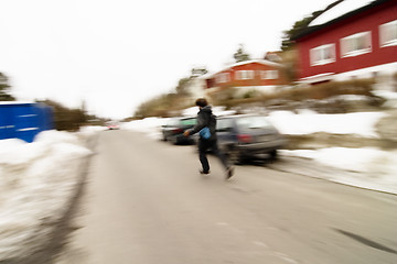 Image showing Running Motion Blur