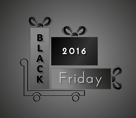 Image showing black friday and shopping cart