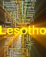 Image showing Lesotho background concept glowing