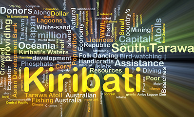 Image showing Kiribati background concept glowing